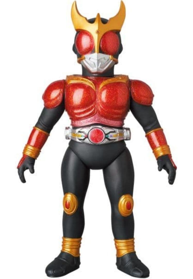 超クウガ展 限定 東映レトロ　 金ラメ赤クリアver. ソフビ　クウガ展