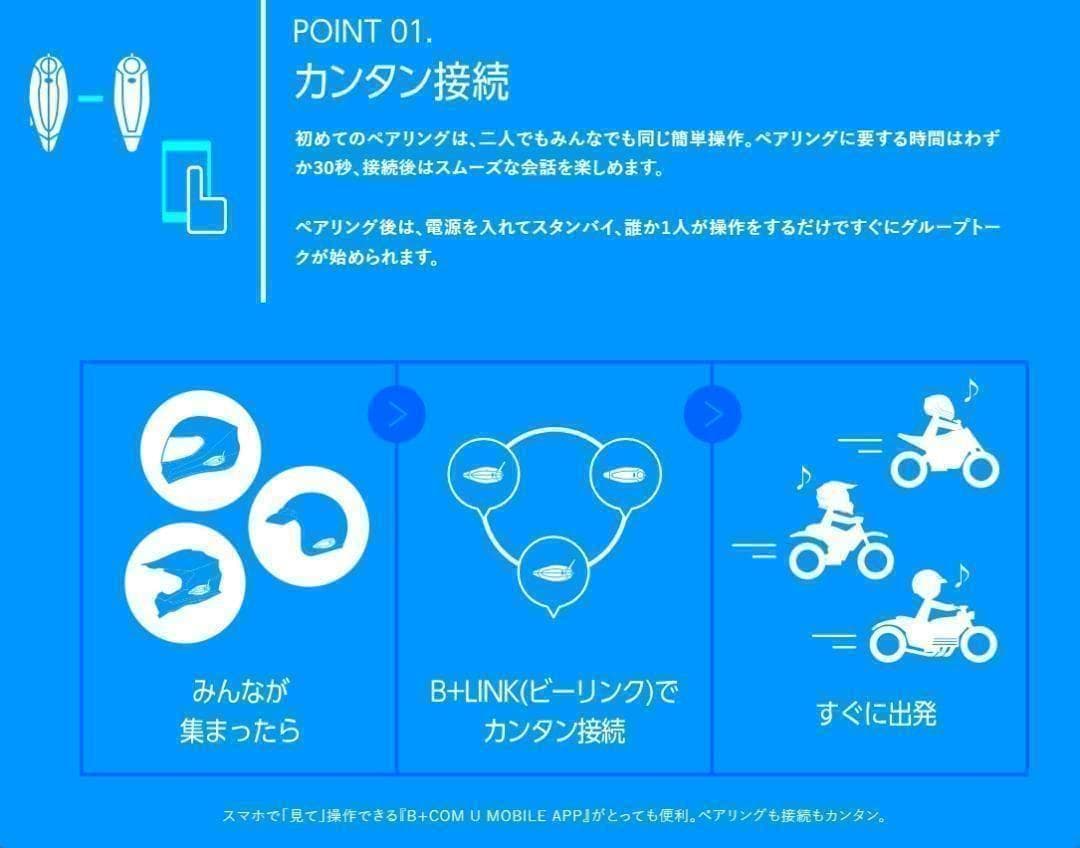 ビーコムワン B+COMワン（ワイヤーマイク）UNIT インターコム6人同時通話
