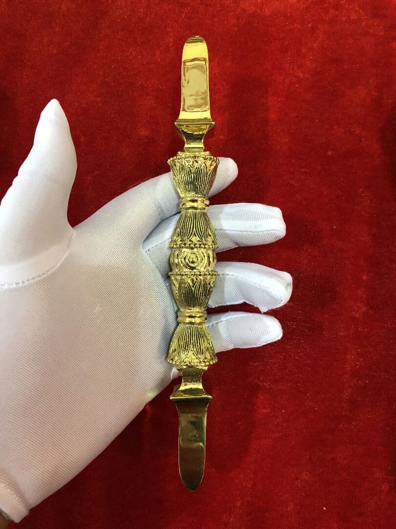 【修縁堂】チベット密教法器 独鈷杵 金剛杵 仏教美術 vajra 16.5cm