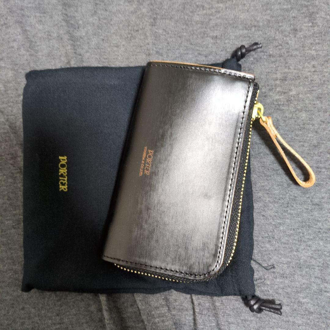 【新品】PORTER ブラック レザー キーケース