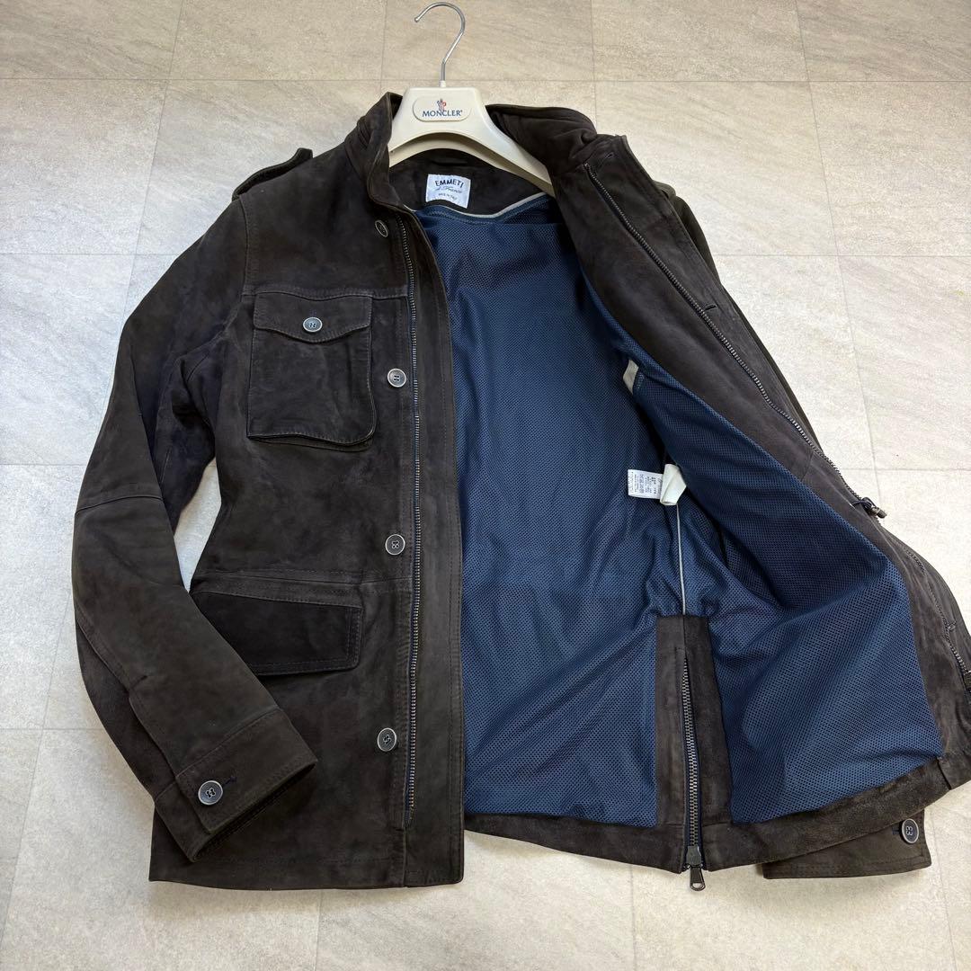 BEAMS 別注 EMMETI SERSE ゴートスウェード レザー M-65