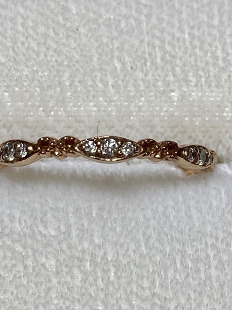 n*6様 アガット agete カルムリング ダイヤモンドK10 0.06ct