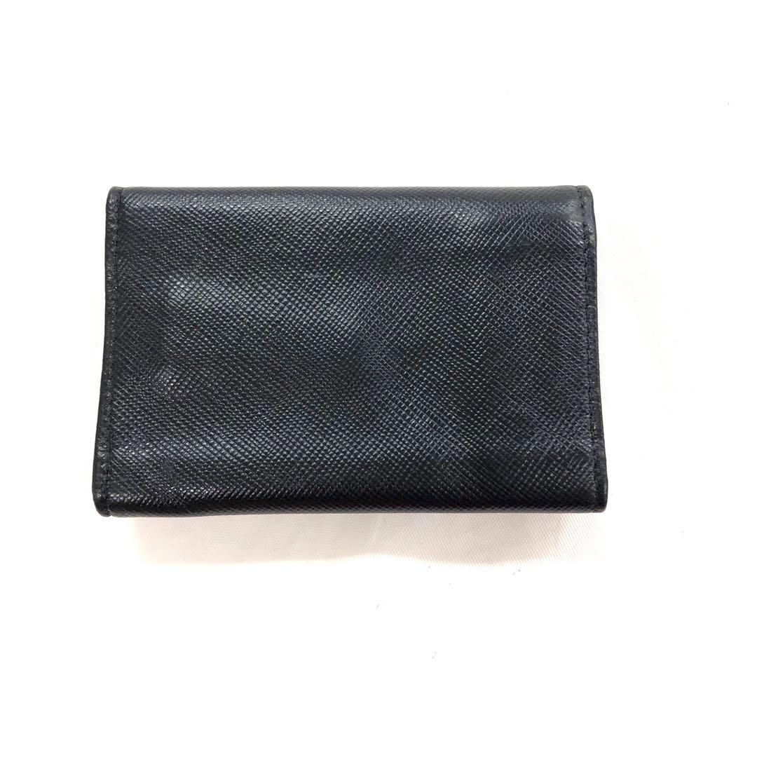 M04/030 PRADA プラダ 6連キーケース 三角ロゴ ブラック