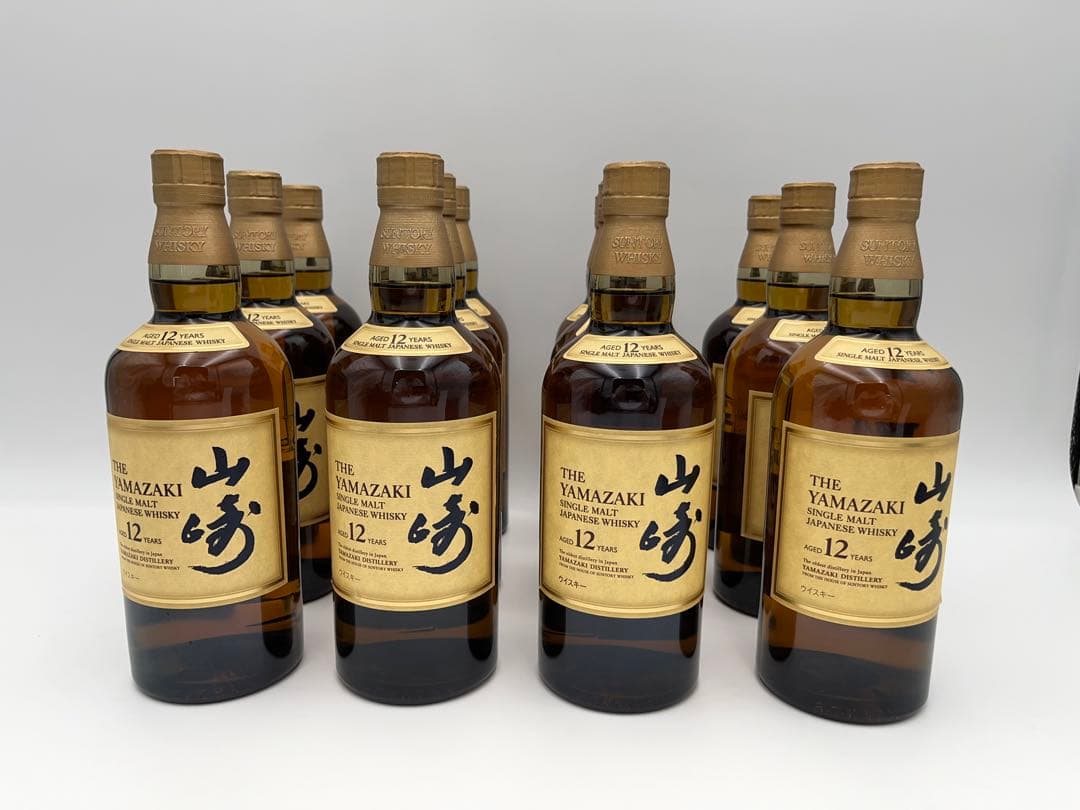 【未開栓】サントリー ウイスキー 山崎12年　12本