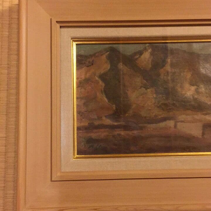 【真作】「希少」絵画 油彩 伊谷賢蔵(風景) 伊谷レッド