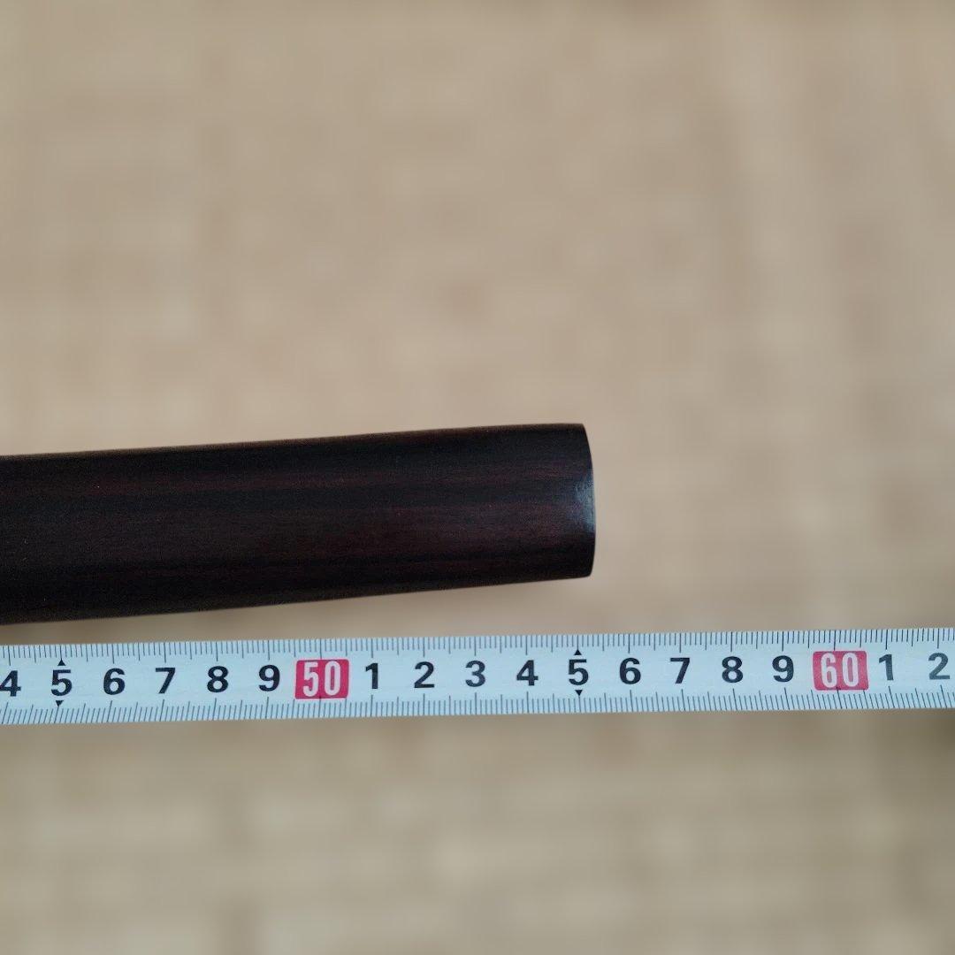 ぜろまる　本黒檀木刀100cm、本黒檀脇差55cm 台座無