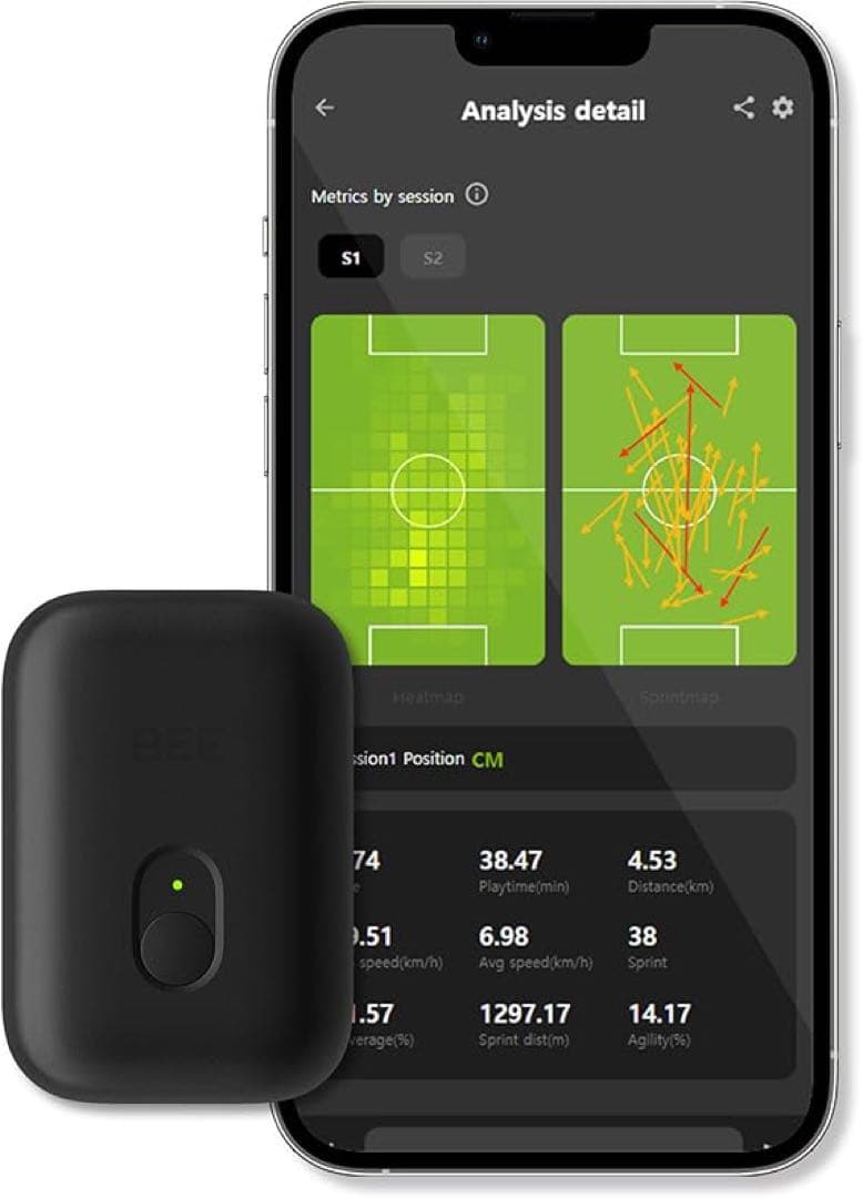 上位バージョンSOCCERBEE PRO2トレーニング用ブラトップ センサー付き