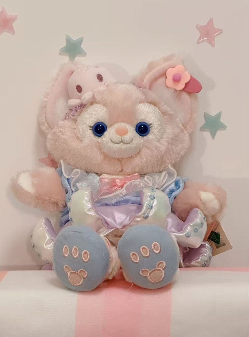 【お顔厳選】上海ディズニー　青花シリーズリーナベルぬいぐるみ SSサイズ
