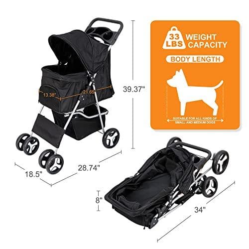 ペットカート 多頭用 犬 バギー ベビーカー 4輪 折りたたみ ドックカート ペ