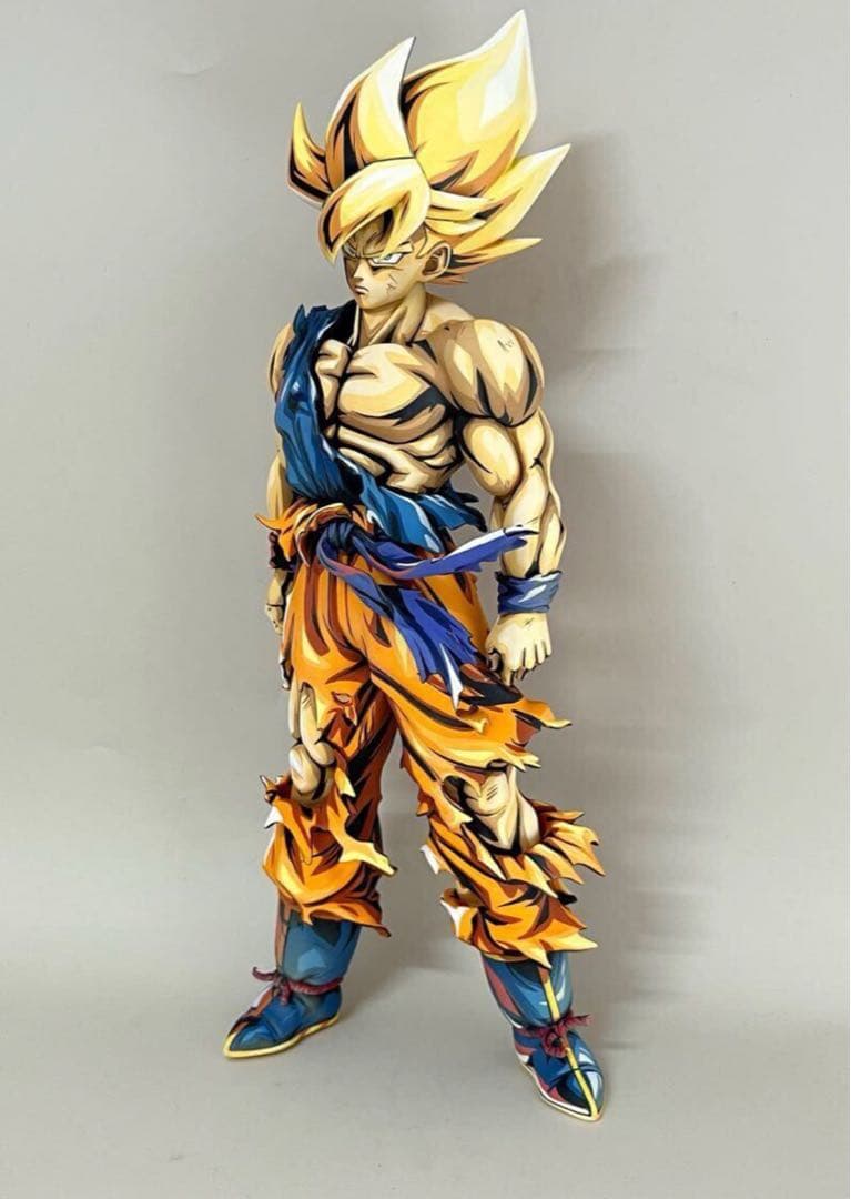 ドラゴンボールフィギュア　SMSP孫悟空　スーパーサイヤ人　二次元彩色リペイント