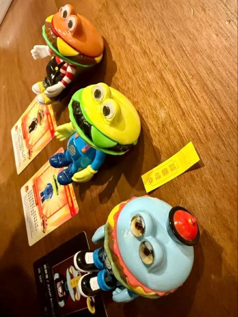 【最終値下げ】Happi CLass バーガー君 フィギュア 3体セット