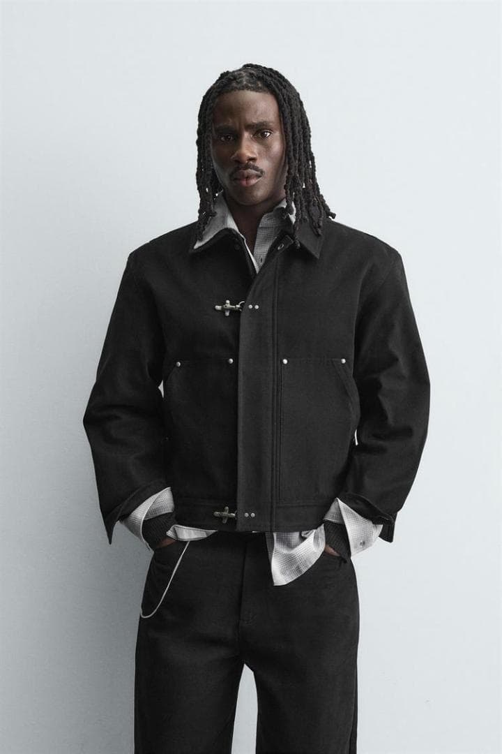 ZARA ザラ リラックスフィットトグルボタンジャケット XL