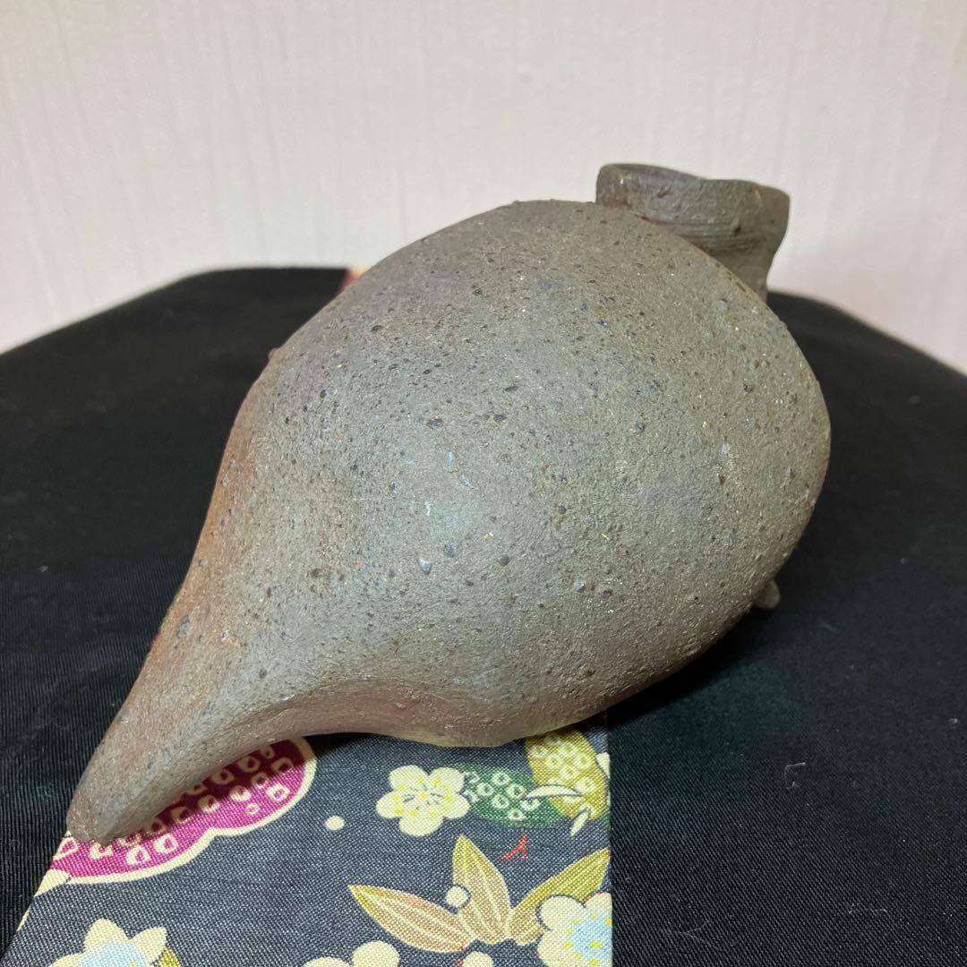 鴨徳利　アンティーク　骨董品　一輪挿し　酒器