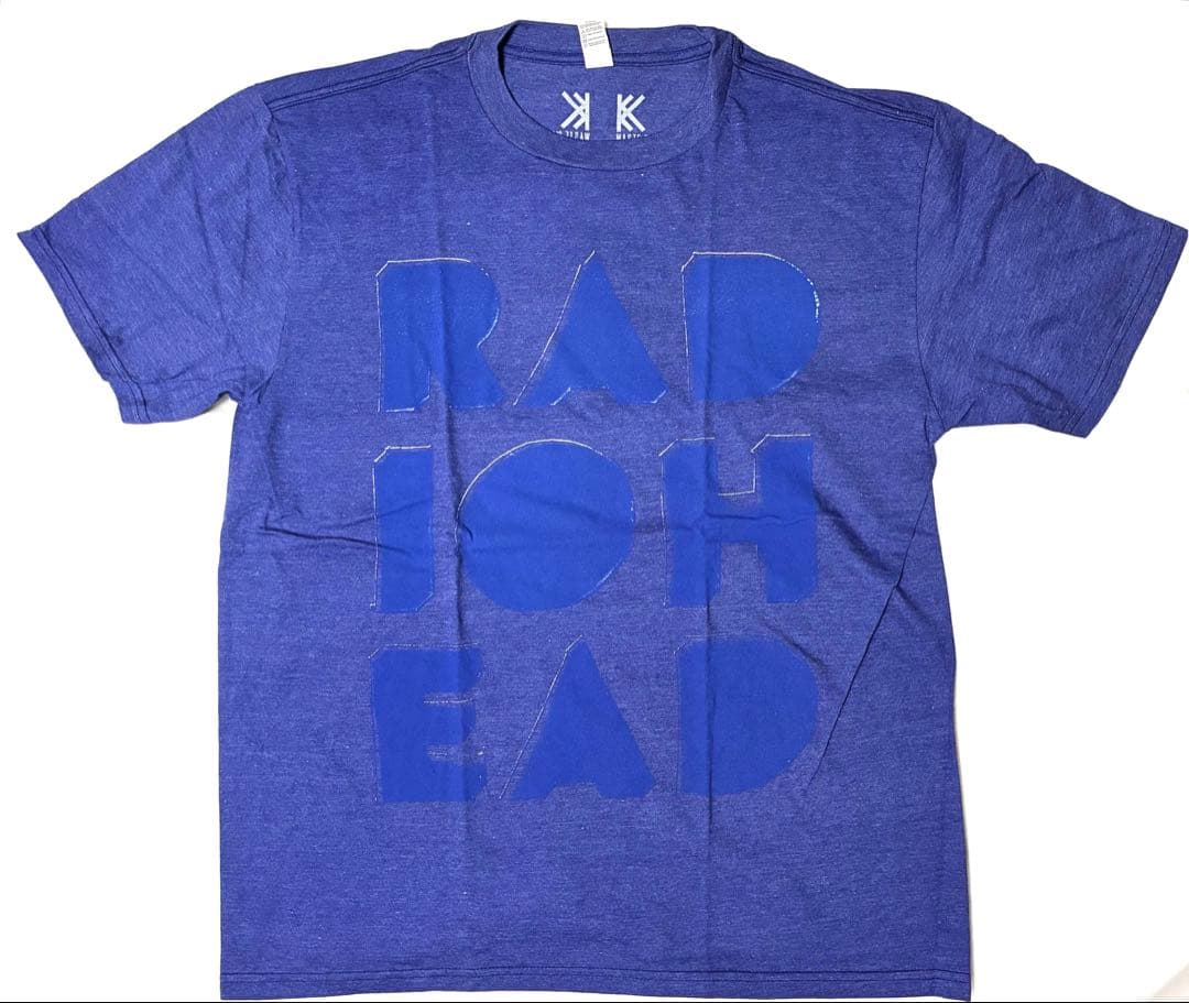 RADIOHEAD レディオヘッド 2016 Tシャツ 青 L