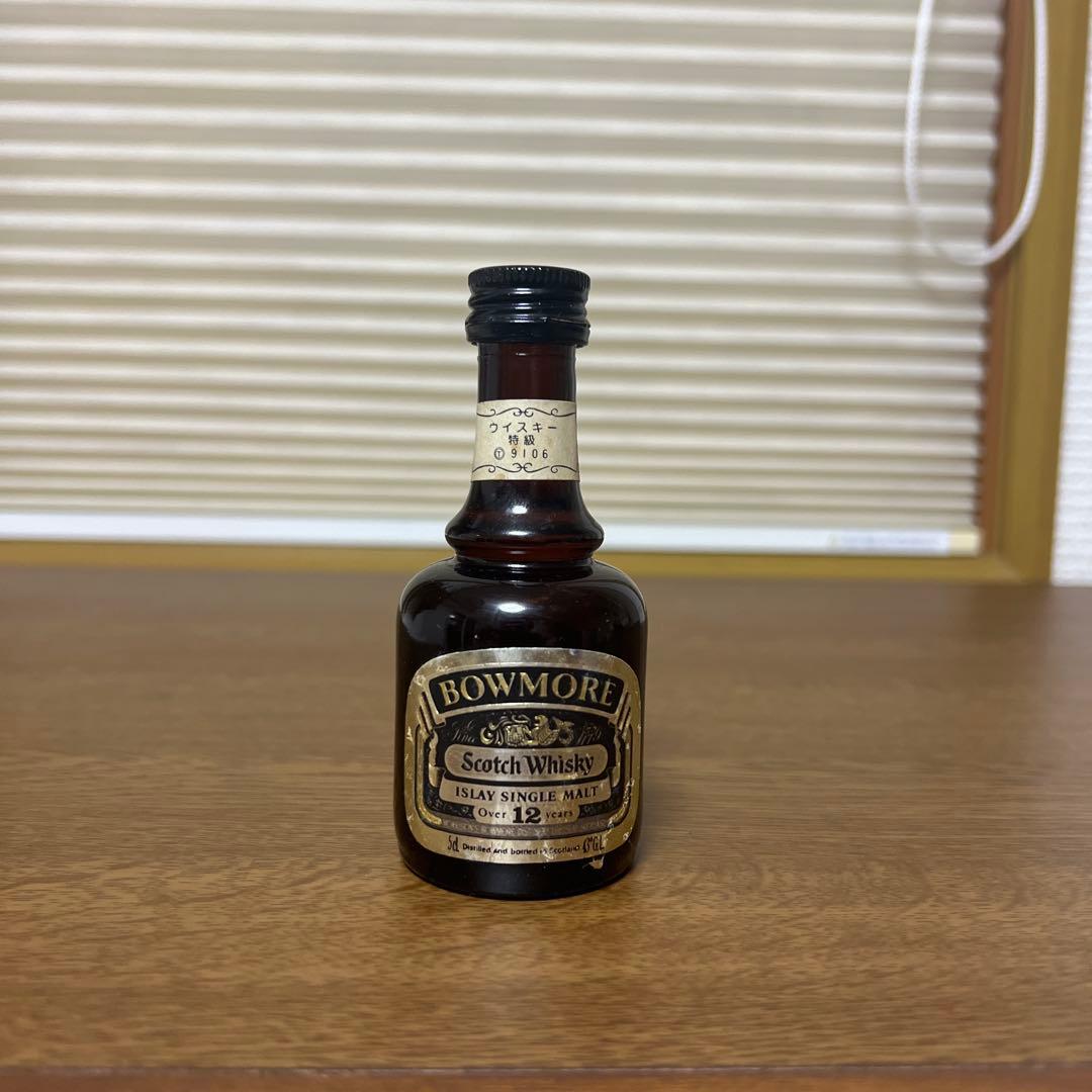 ボウモア12年　特級　ダンピーボトル　ウイスキー古酒　ミニボトル　未開封