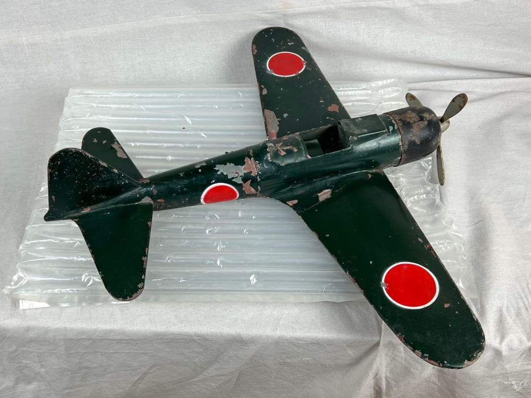 特大★逸品★珍品★古い一体物ブリキの零戦★used★一期一会★難あり