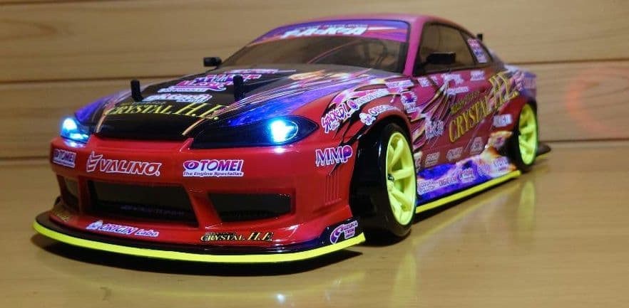 アライブフーン映画S15シルビアLEDボディ＆ヨコモドリパケ2WDフルセット完成