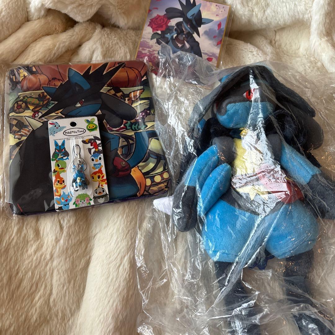ポケモンセンター　ルカリオ　ぬいぐるみ　デラックスセット