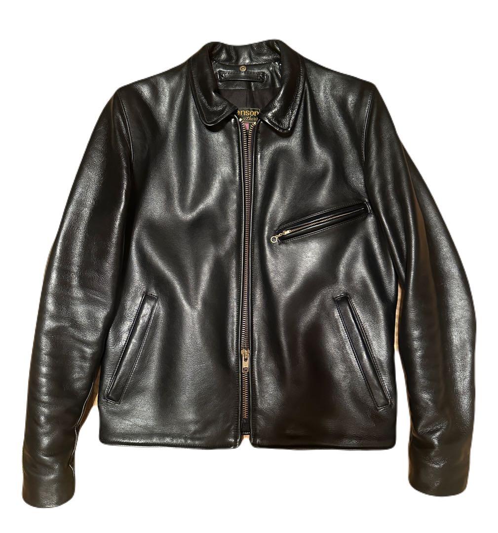 Vanson Leathers ブラック シングルライダースジャケット 38