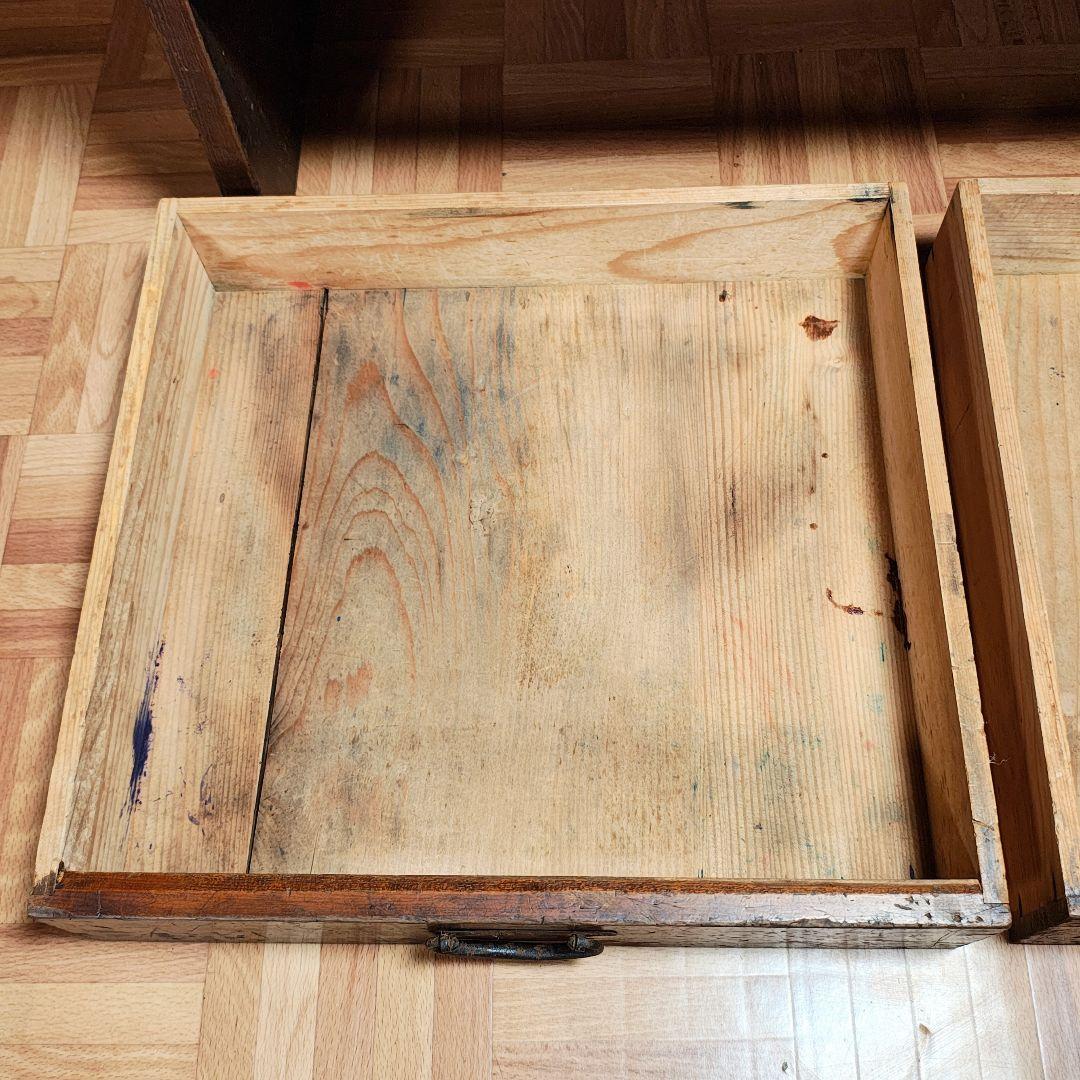 文机　小引き出し　座卓　昭和レトロ　古家具