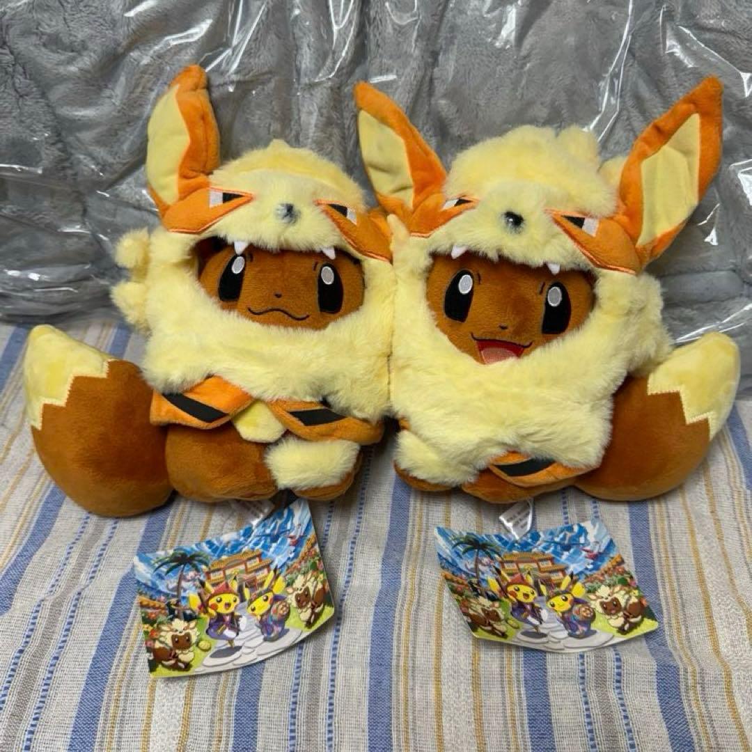 ウインディポンチョのイーブイ　ぬいぐるみ　セット