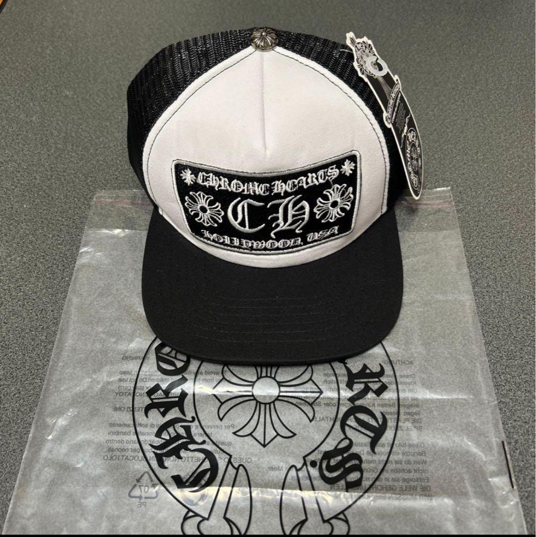 新品クロムハーツブラックキャップ