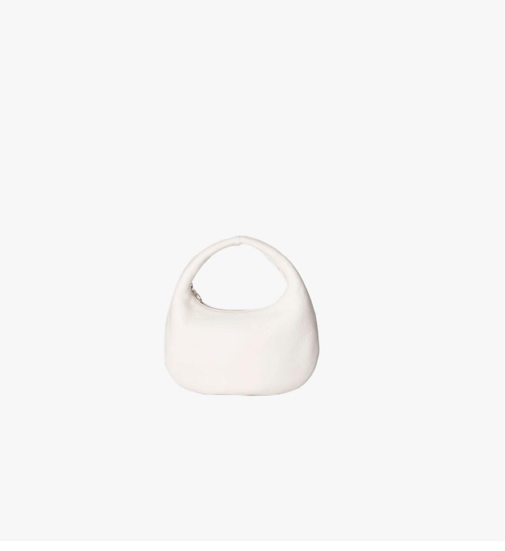Aeta ホワイトレザーハンドバッグ　DA58 ONE SHOULDER：S