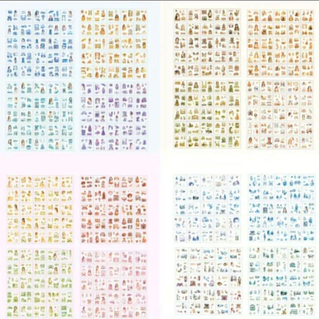 コラージュ　PETテープ　箱入りステッカー10点