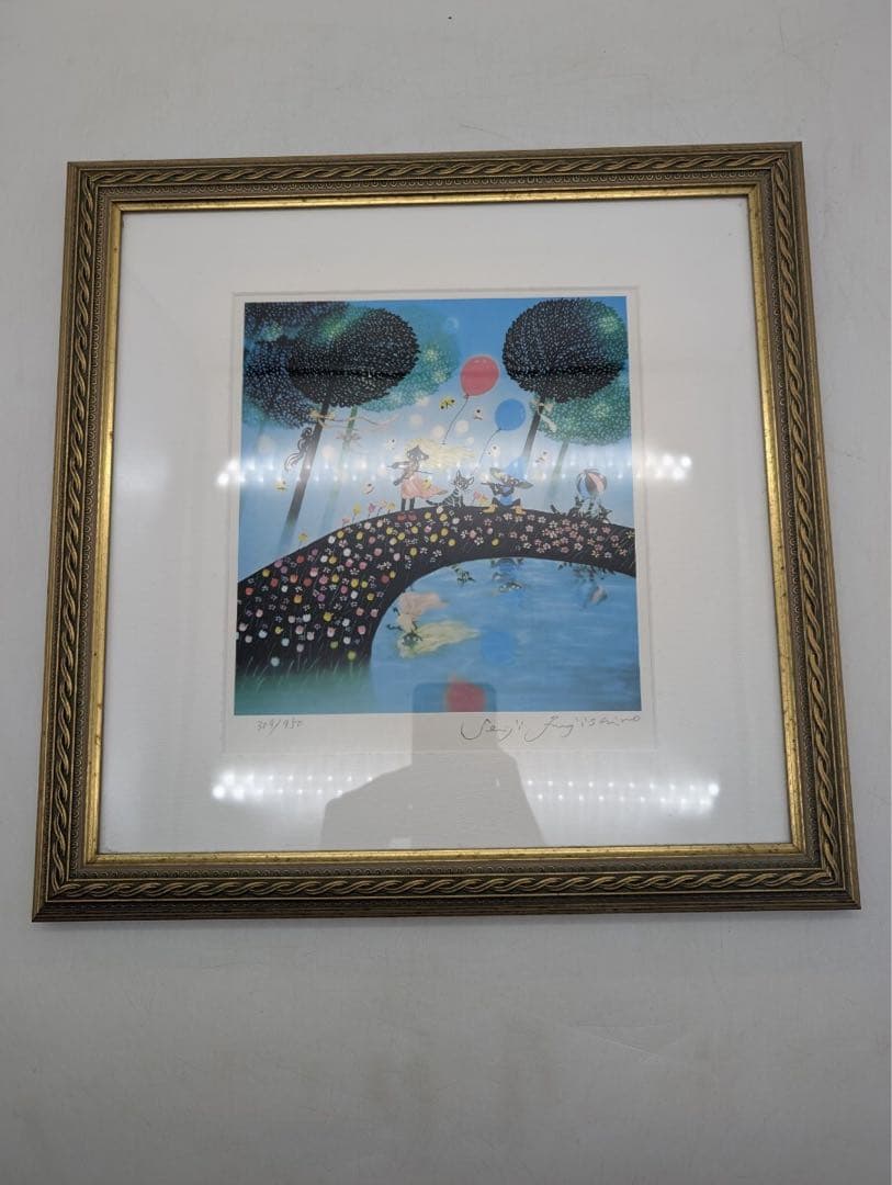 真作 藤城清治 作 四季のメルヘン 春 春のデュエット 全世界限定950点