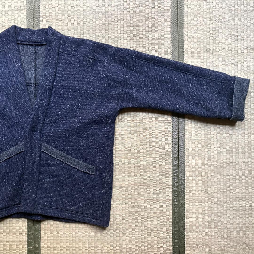 MITTAN 端切半纏 紺杢 サイズ2 ウール 尾州産