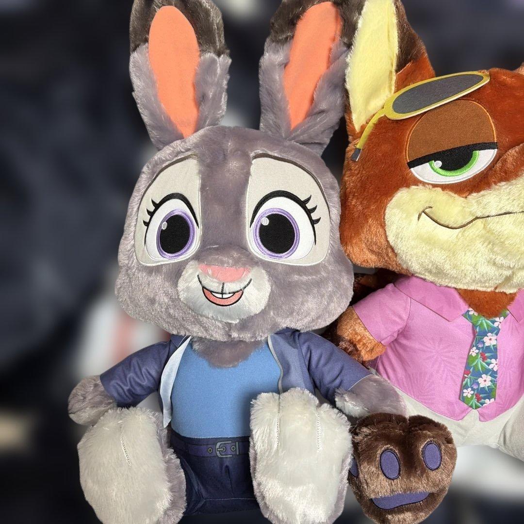 新品✨ズートピア2ニック・ワイルドとジュディ・ホップス ぬいぐるみセット