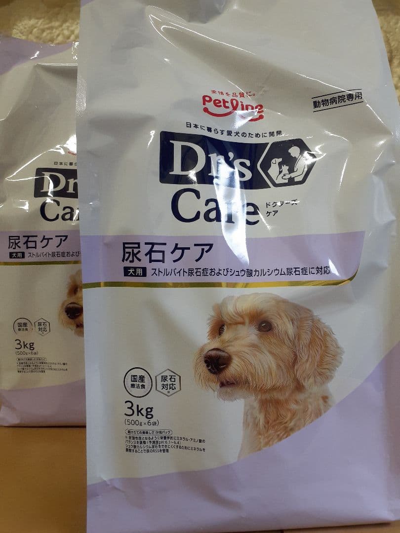 ぴいちゃん様ドクターズケア犬用療法食尿石ケア3kg×2袋