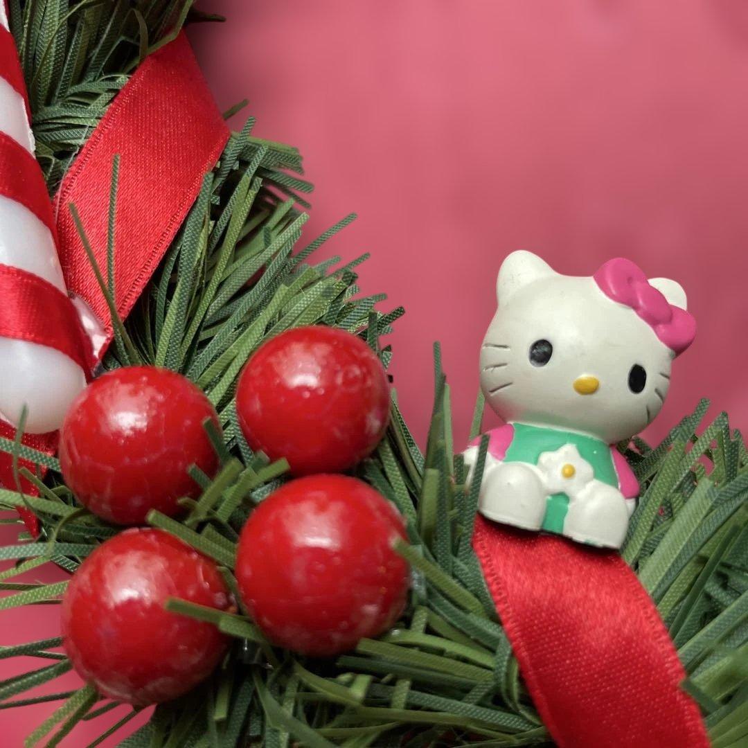 レア ハローキティ クリスマス レトロ リース コレクター サンリオ 2000年
