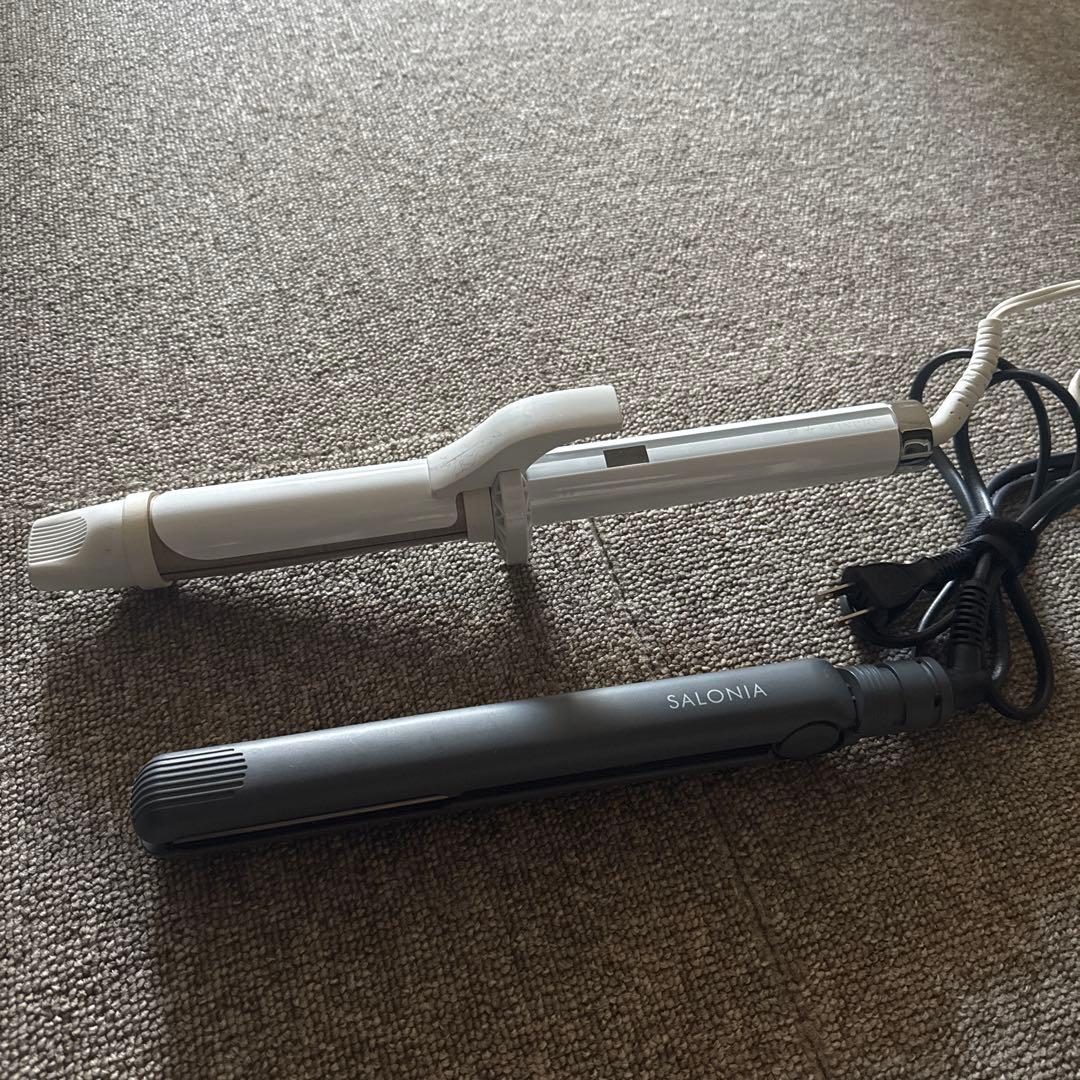 kinujo カールアイロン　ヘアアイロン　SALONIA ストレート