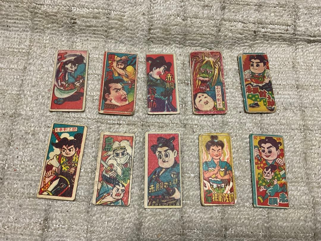 昭和の時代劇メンコ／43枚あります。【昭和の子供の遊び物　昭和ノスタルジー】。
