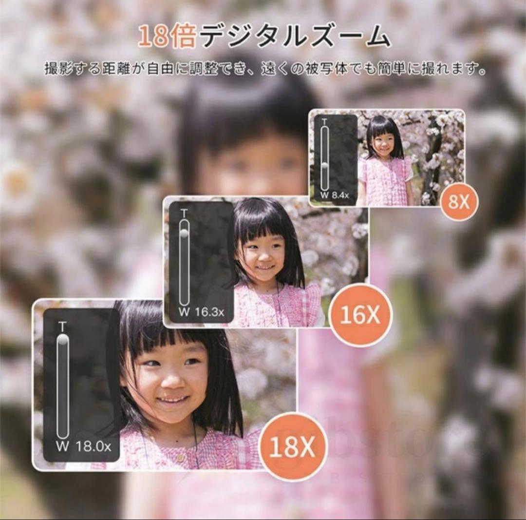 美品！5Kデジタルカメラ 7500万画素 18倍ズーム