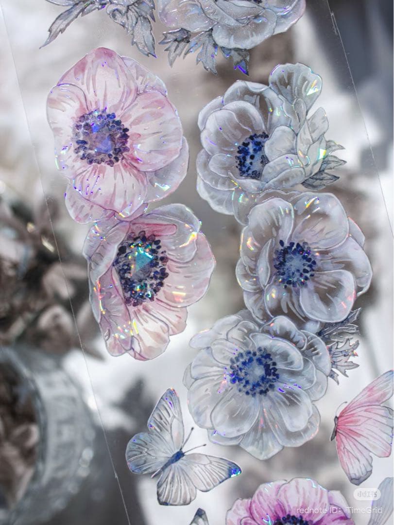 时间格子《绯云摇梦》海外マスキングテープ　マステ 【2388】