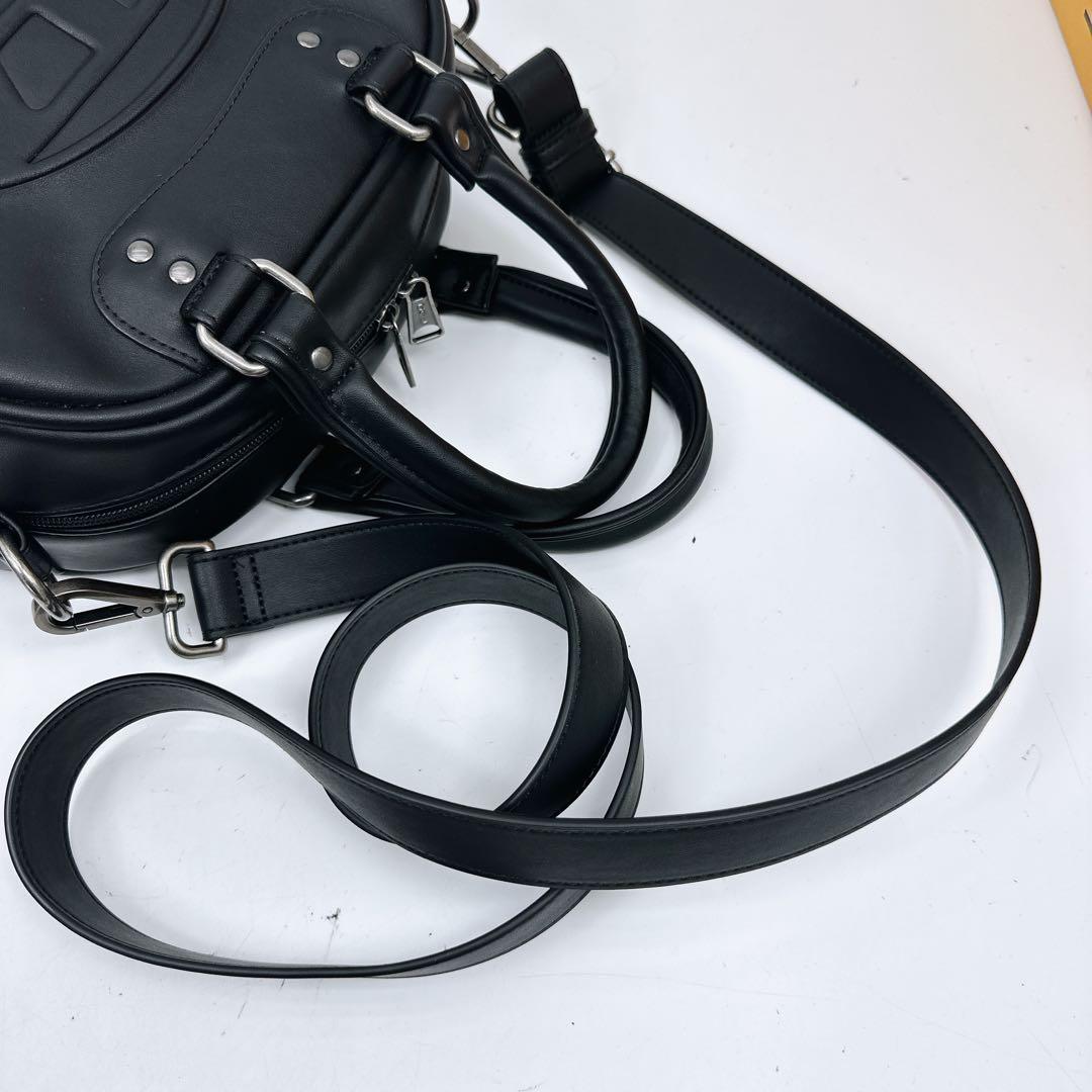 ディーゼル　MERI 2way ミニボストンバッグ　1DR ロゴエンボス　黒