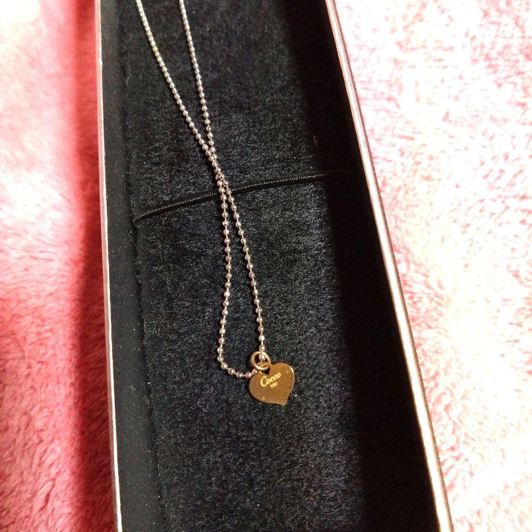 ただ今値下げ中！Cocco K18 ハート型チャーム ネックレス