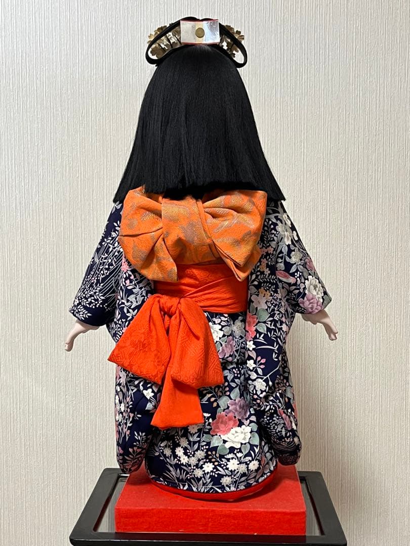 髪飾り付き市松人形 56cm