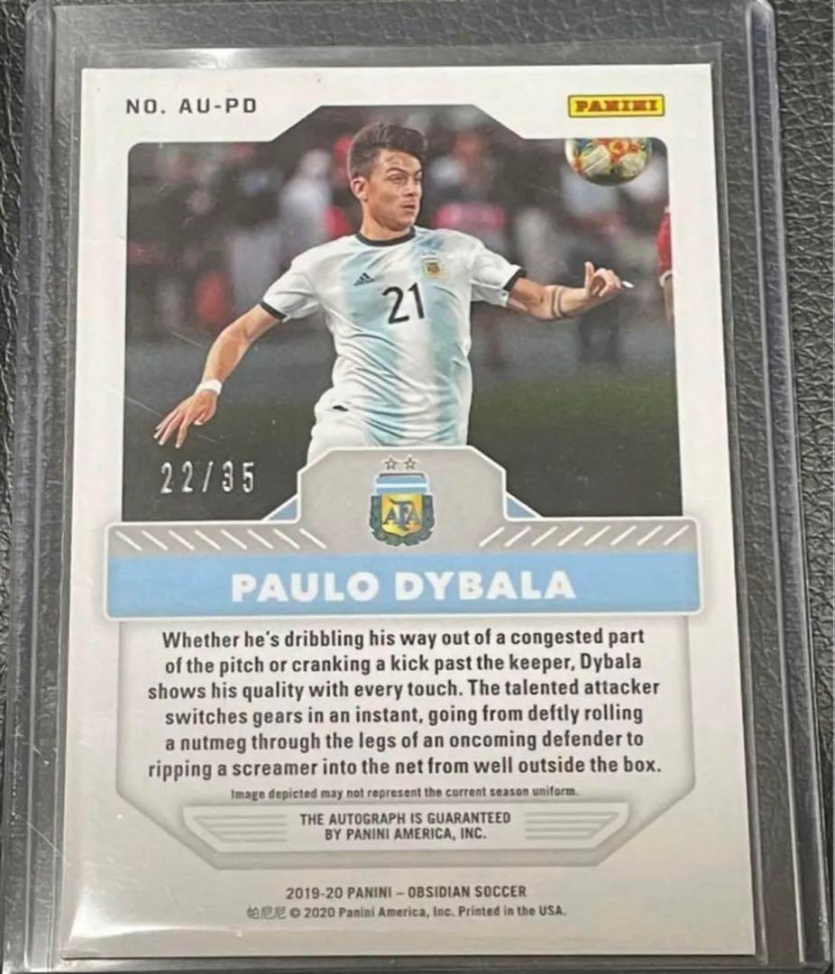 サッカー　Panini ディバラ　 サインカード　35シリ