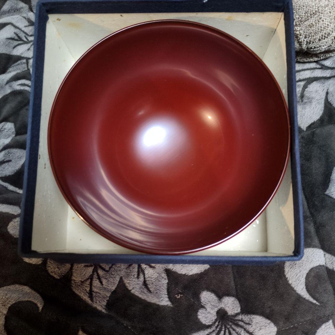 うるみ椀　14.4センチ　箱付き　箱瀬淳一作　２客