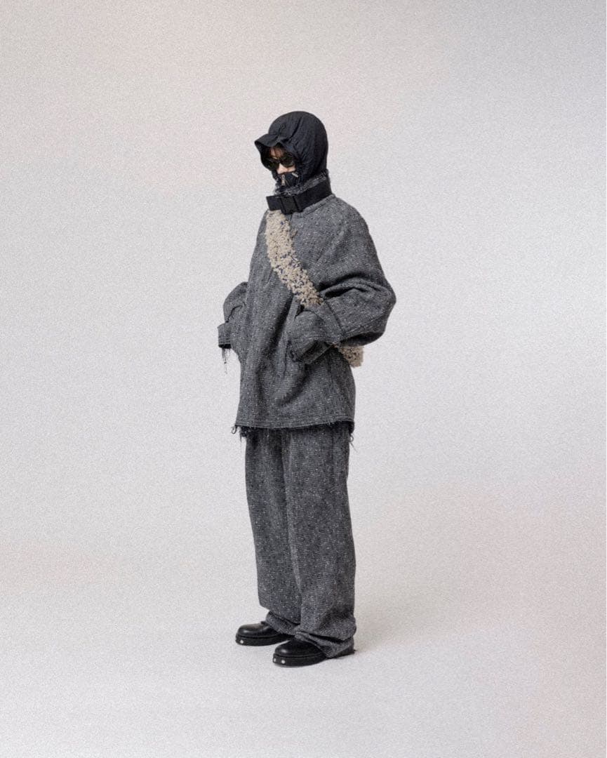 ジャケット・アウター OUAT MIXED GRAY  SMOCK
