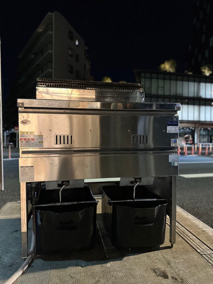 マルゼン　ガスフライヤー　中古　2022年　都市ガス