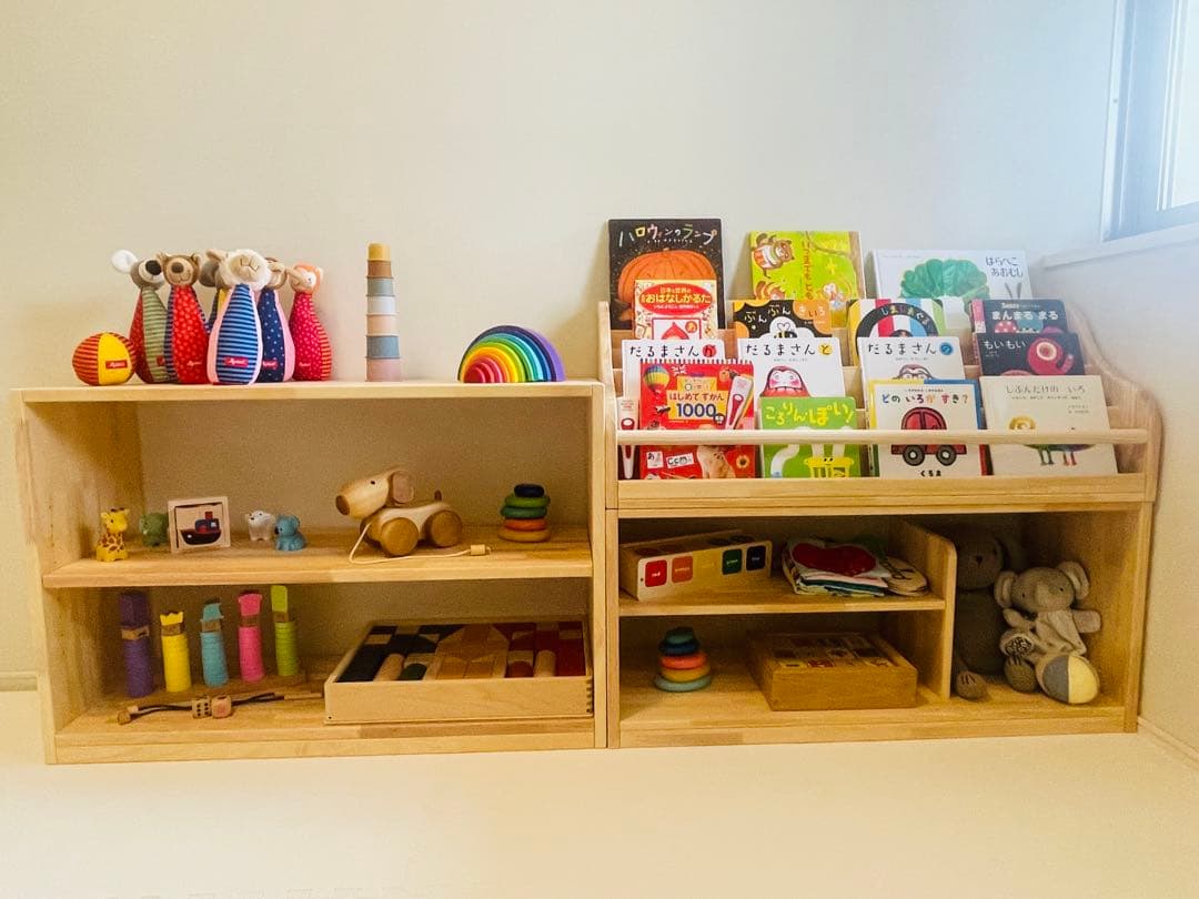 ② メイ様　絵本棚、おもちゃ棚セット