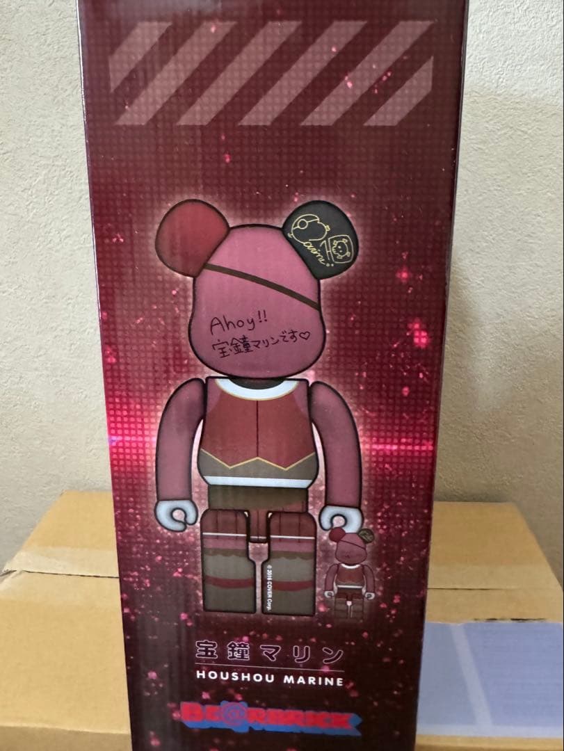 新品　ベアブリック 宝鐘マリン 100％ ＆ 400％　コラボ　グッズ