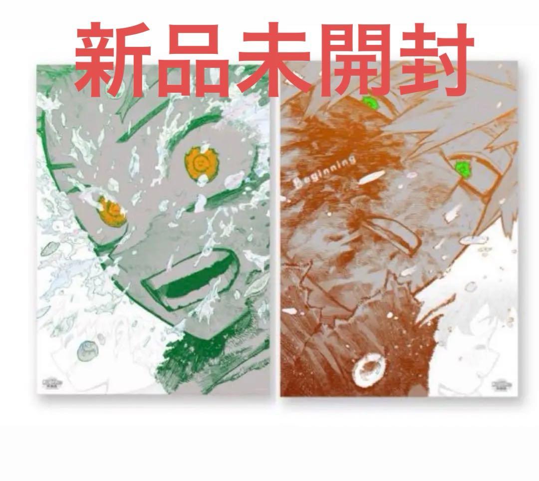 ヒロアカ原画展 緑谷出久 爆豪勝己 A2アートポスター2枚セット