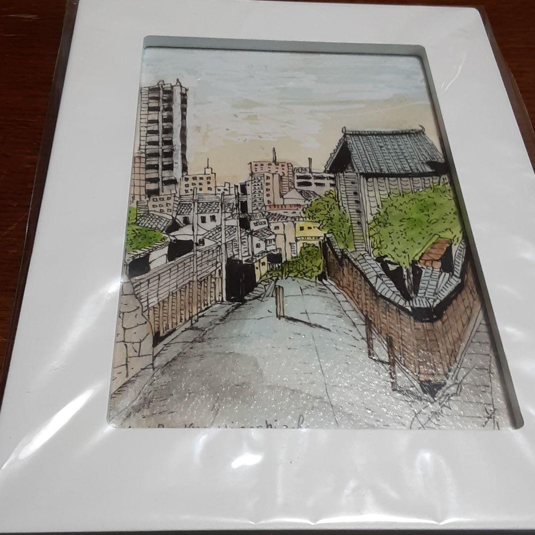 ❌文京区好き(❁ᴗ͈ˬᴗ͈)新品　ハガキサイズ絵画額入り