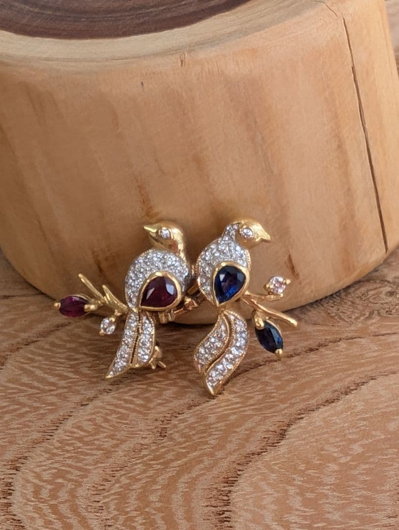 Ｋ１８ 鳥さんブローチ