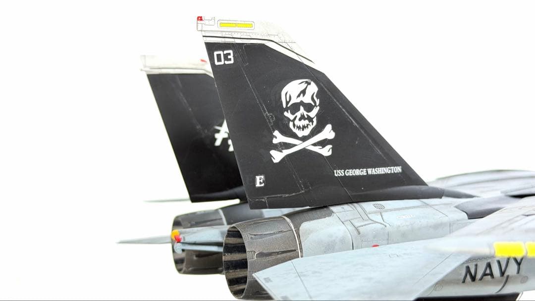 タミヤ1/48 F-14D TOMCAT ジョリーロジャース仕様VF-103